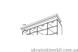 Карниз 2400х450 (Рим-Венеціано 4Д 2.4)